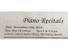 2014 Piano Shows